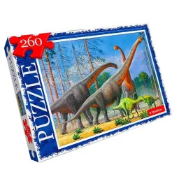 Пазл классический "Динозавры" Danko Toys C260-13-06, 260 элементов