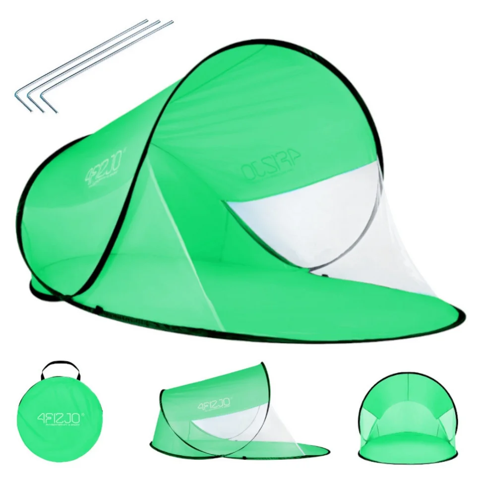 Пляжный тент Pop Up 4FIZJO 4FJ0224, 120 x 190 см, Green/White