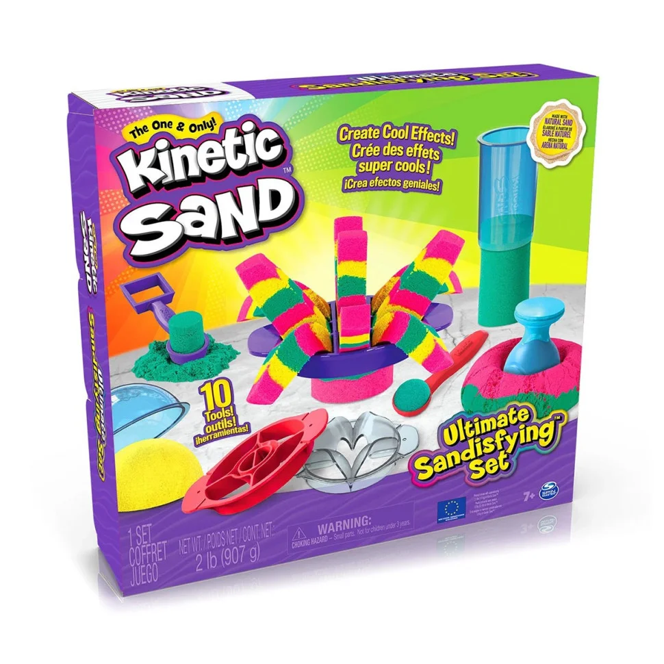 Набор песка для детского творчества «Цветные Приключения» Kinetic Sand 71647, 3 цвета 907 г