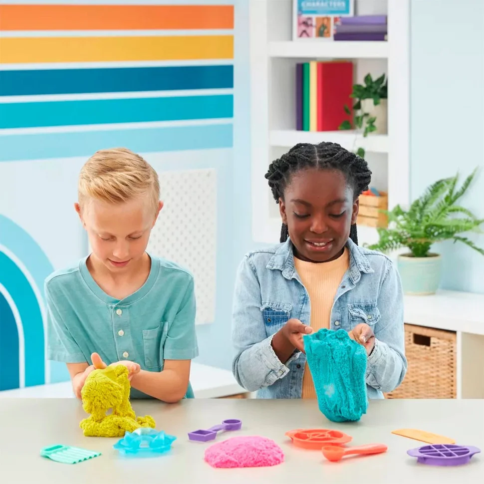 Набор песка для детского творчества «Цветные Приключения» Kinetic Sand 71647, 3 цвета 907 г