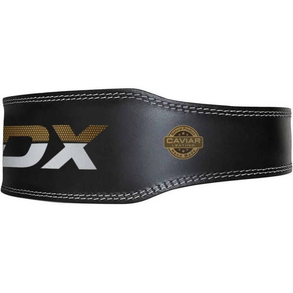 Пояс для важкої атлетики 6 RDX Inc Limited WBS-6RB-L, шкіряний, Black Gold, L