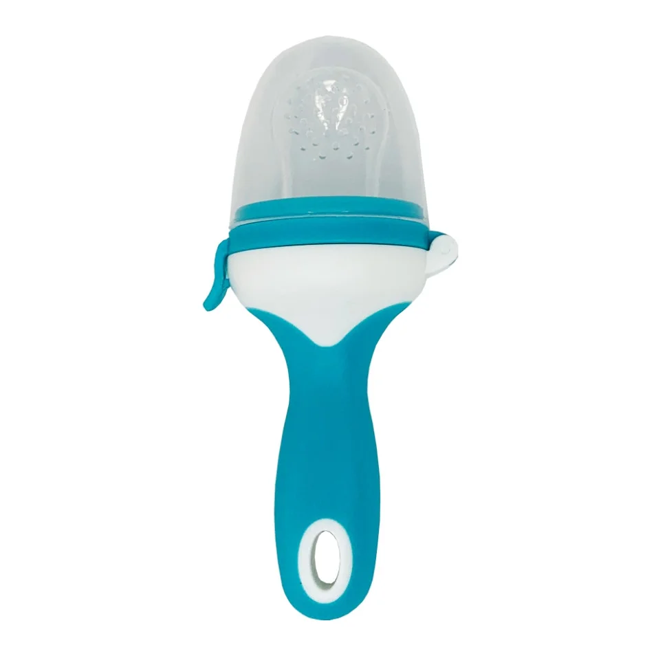 Ніблер для прикорму малюків Mega Zayka MGZ-0006(Blue) з ручкою
