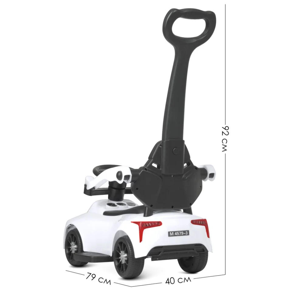 Каталка-толокар Bambi Racer M 4579-1 Білий музичний