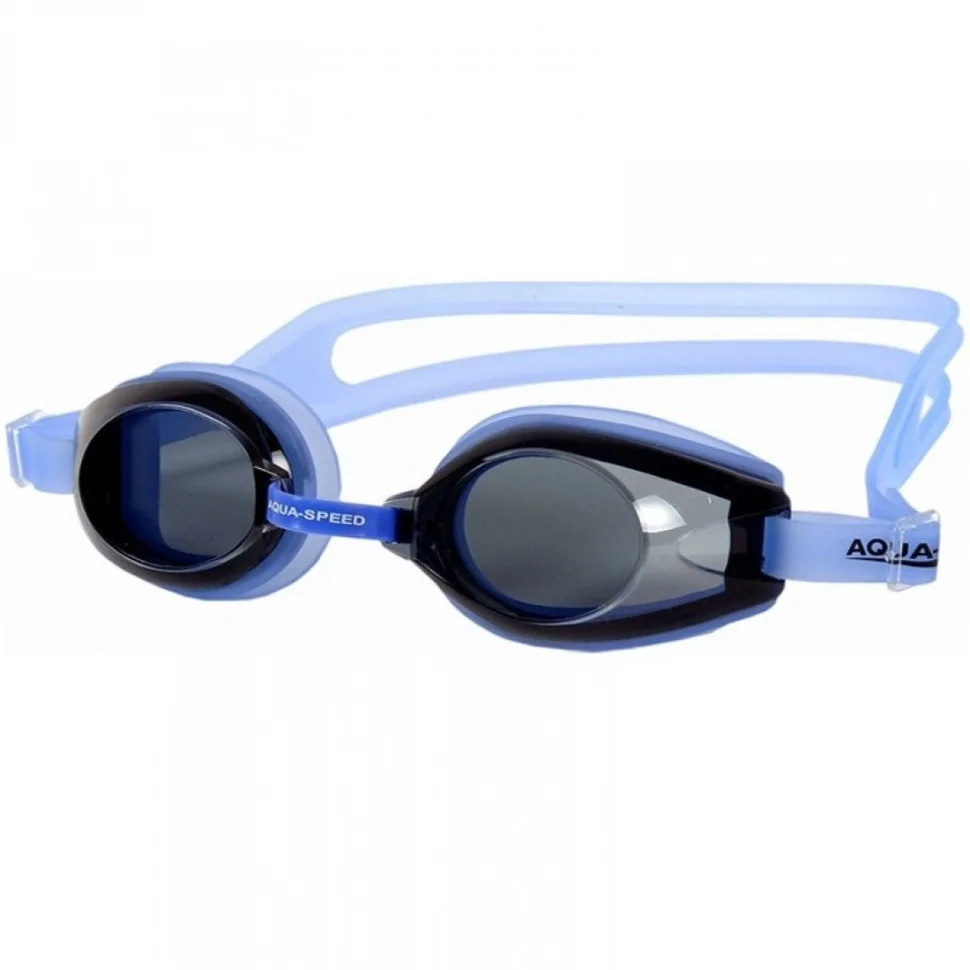 Окуляри для плавання AVANTI Aqua Speed 007-21 чорний, блакитний, OSFM