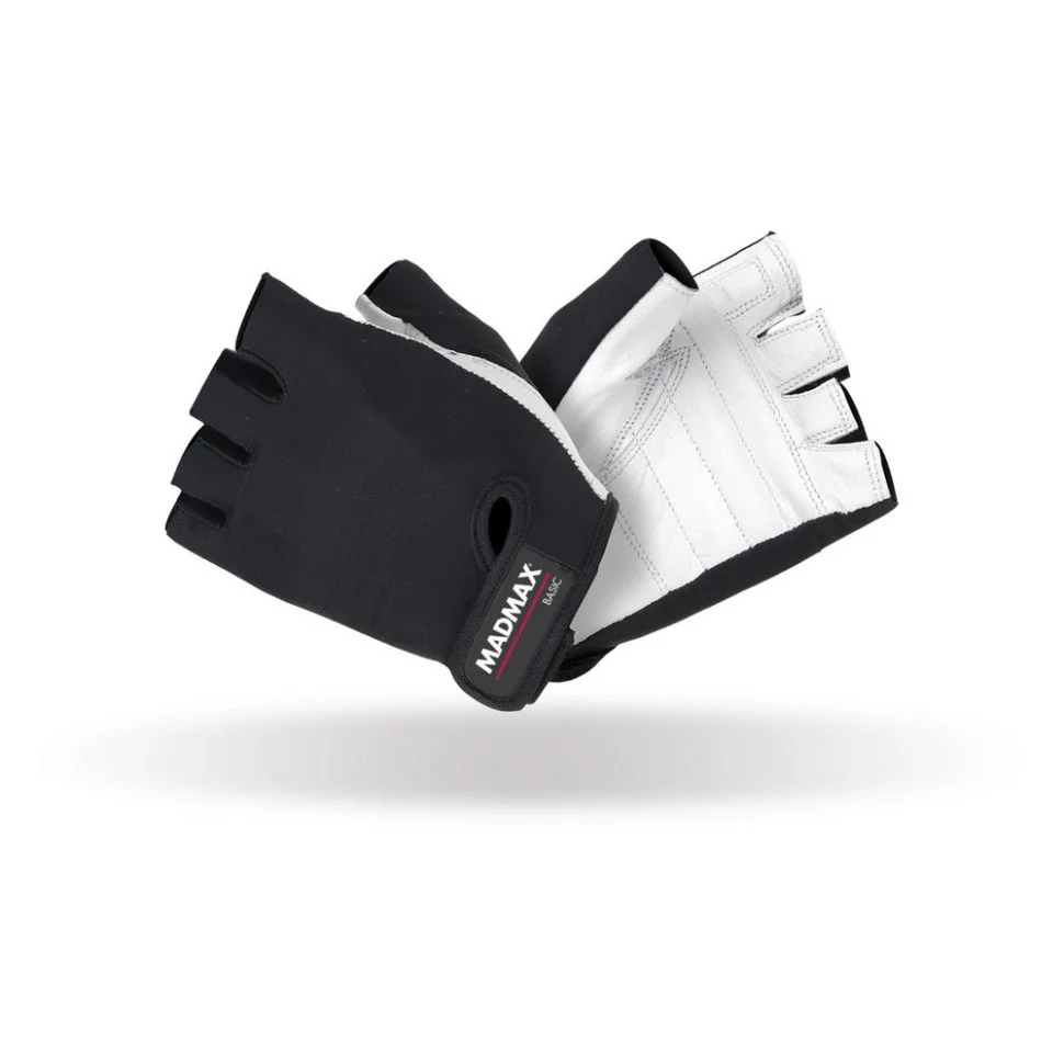 Рукавички для фітнесу Basic MadMax MFG-250_M, White, M 19-20,5 см