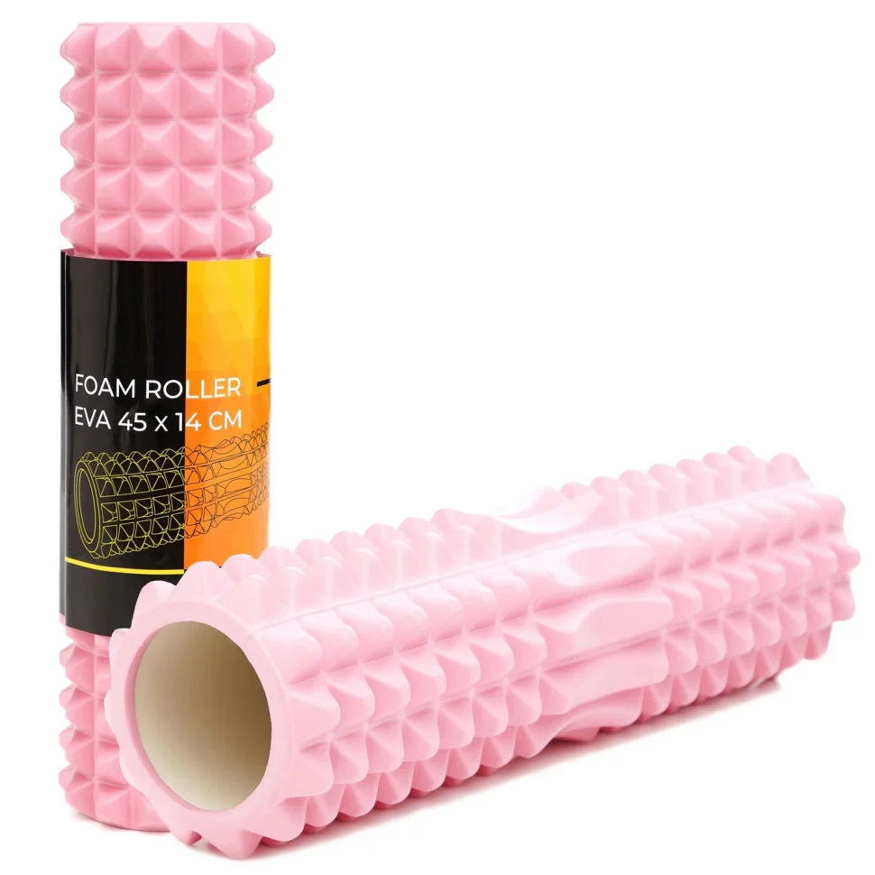 Масажний ролик (валик, ролер) Cornix XR-0336 Light Pink 45 x 14 см