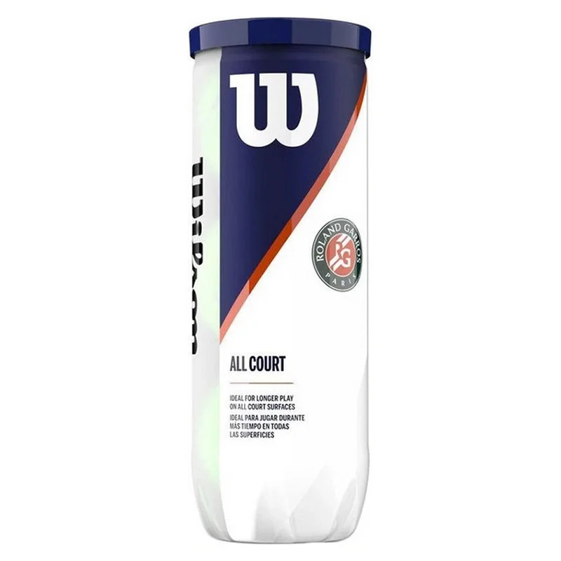 Мячи для большого тенниса ROLAND GARROS ALL CT 3 BALL Wilson WRT126400, 3 шт