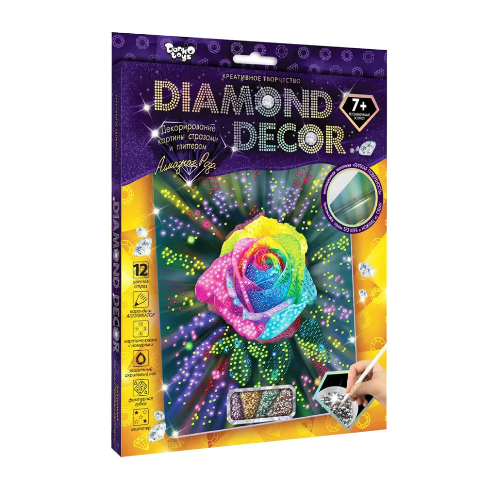 Набір креативної творчості Алмазна троянда Danko Toys DD-01-05 