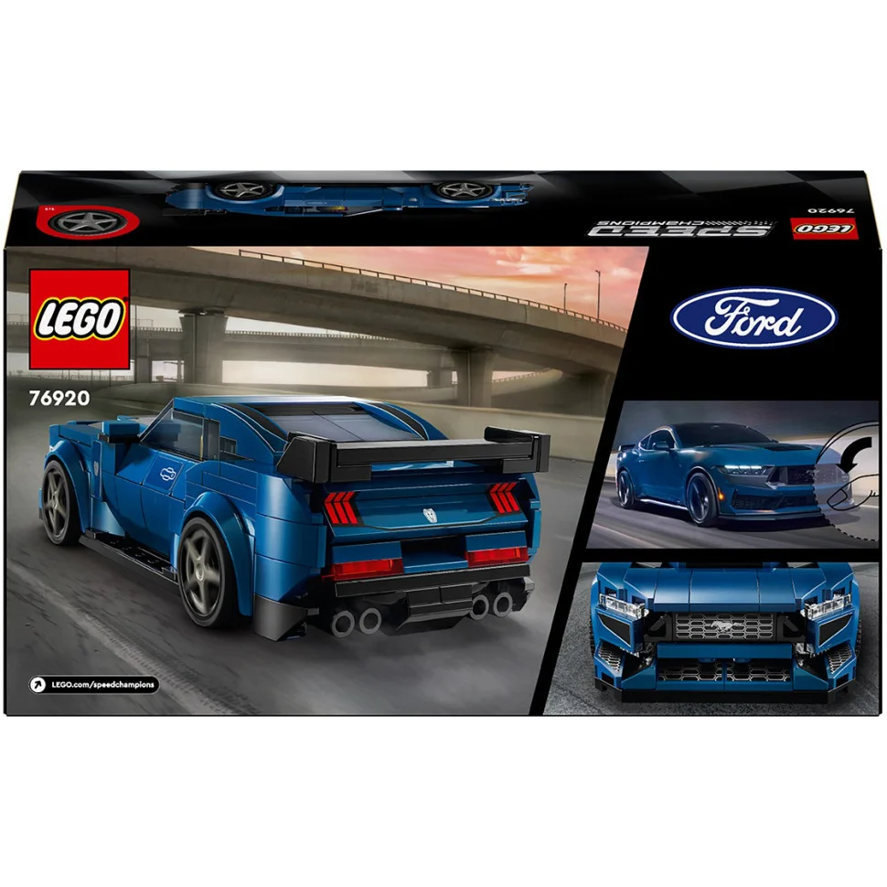 Конструктор LEGO Speed Champions Спортивний автомобіль Ford Mustang Dark Horse 76920, 344 деталі 