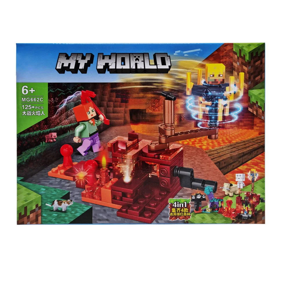 Дитячий конструктор Майнкрафт Bambi MG662-C 125 деталей