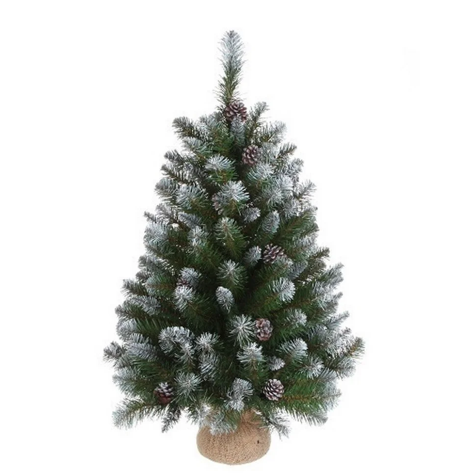 Ялина Empress Triumph Tree 8712799298224, 90 см, зелена, з ефектом покриття інеєм і шишками