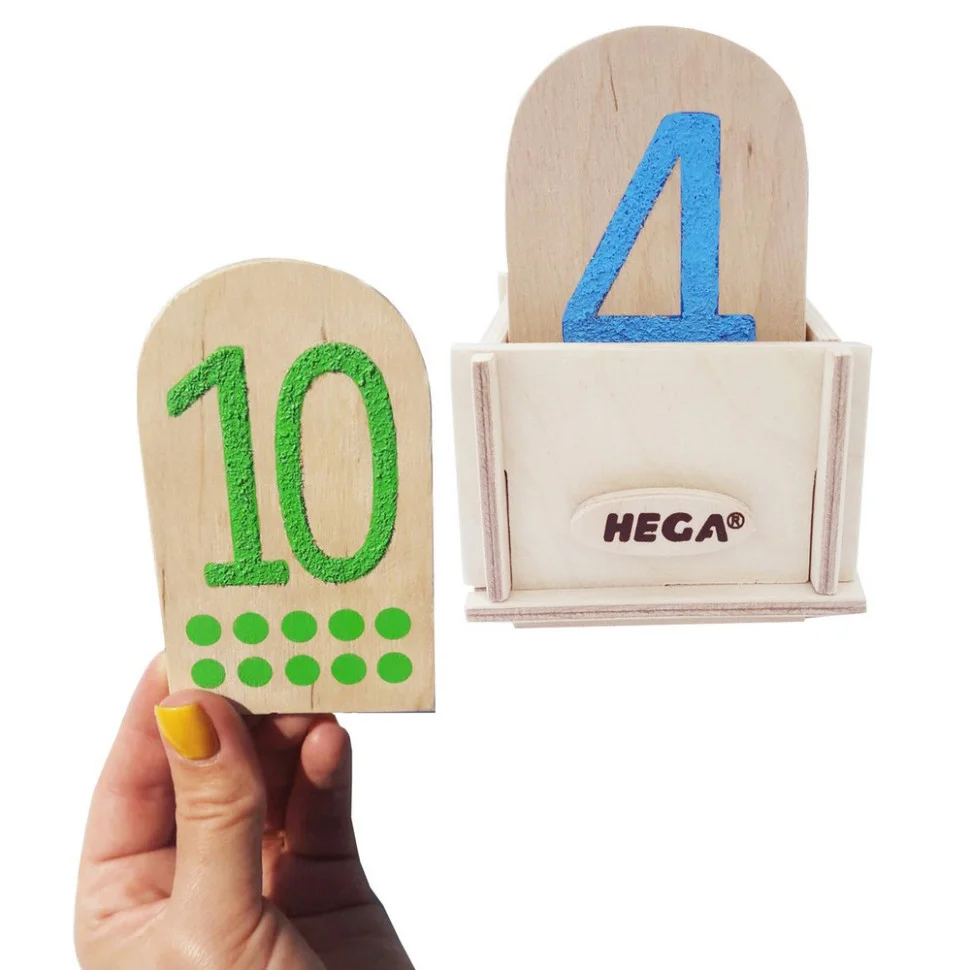 Сенсорный набор Цифры и Точки по методике Монтессори №2 HEGA 226HG