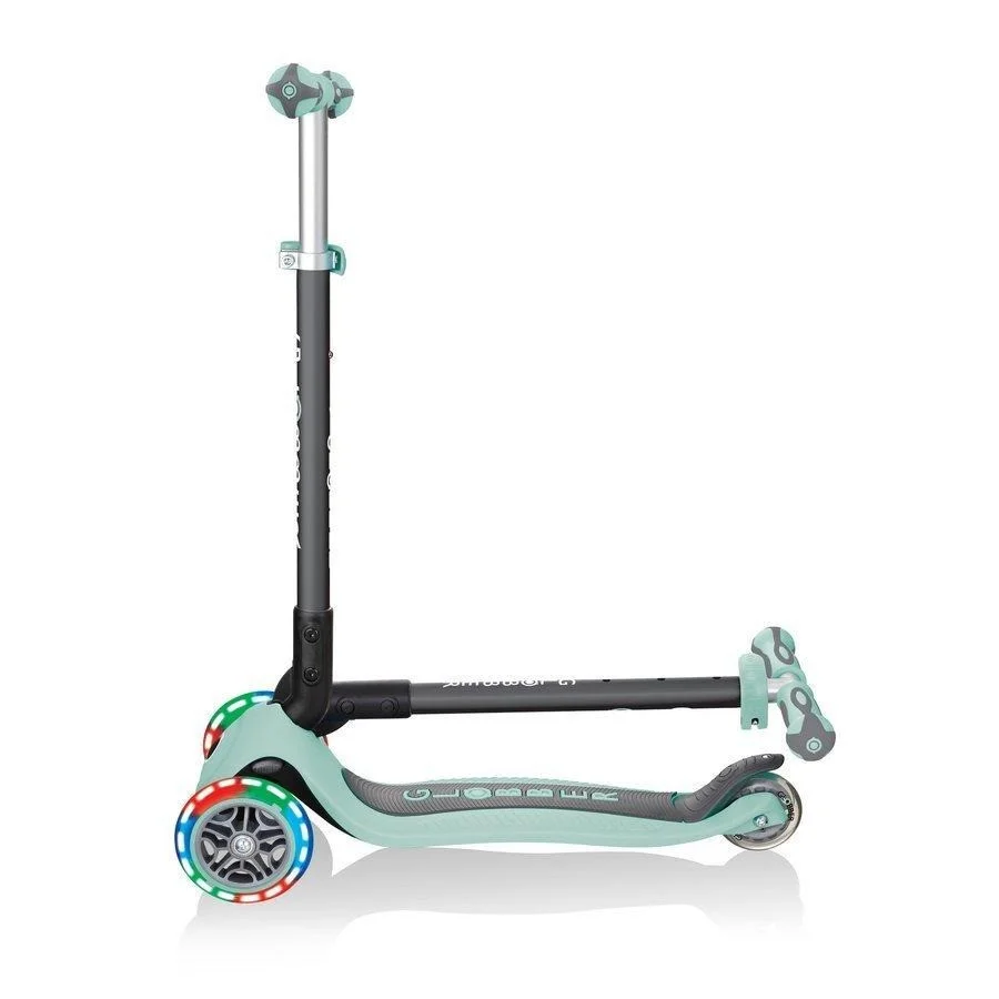 Дитячий самокат 3-х колесный GO UP SPORTY GLOBBER 452-706-4 м'ятно-фісташковий, колеса що світяться, до 20/50кг