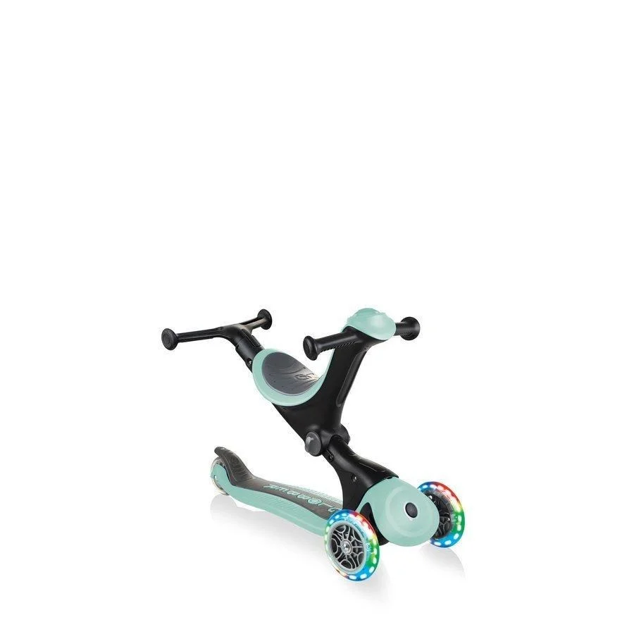 Дитячий самокат 3-х колесный GO UP SPORTY GLOBBER 452-706-4 м'ятно-фісташковий, колеса що світяться, до 20/50кг