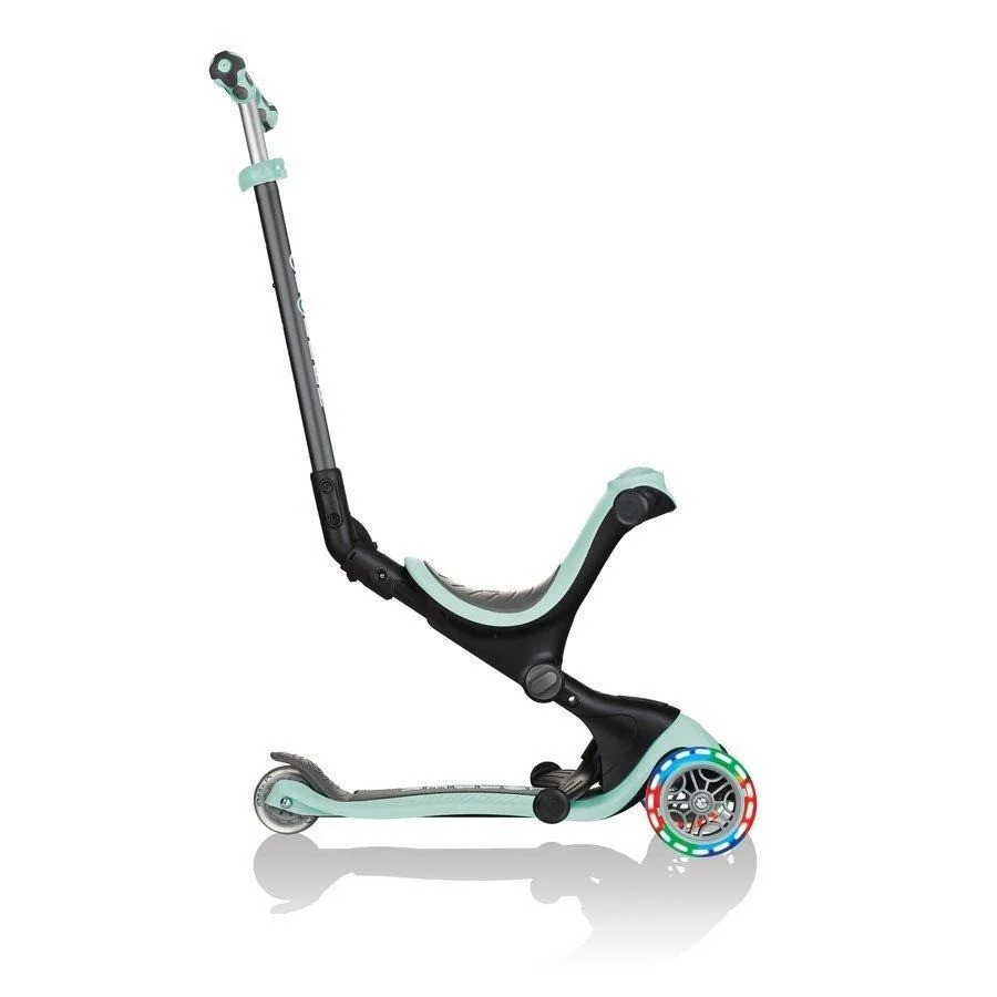 Дитячий самокат 3-х колесный GO UP SPORTY GLOBBER 452-706-4 м'ятно-фісташковий, колеса що світяться, до 20/50кг