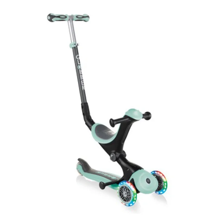 Дитячий самокат 3-х колесный GO UP SPORTY GLOBBER 452-706-4 м'ятно-фісташковий, колеса що світяться, до 20/50кг