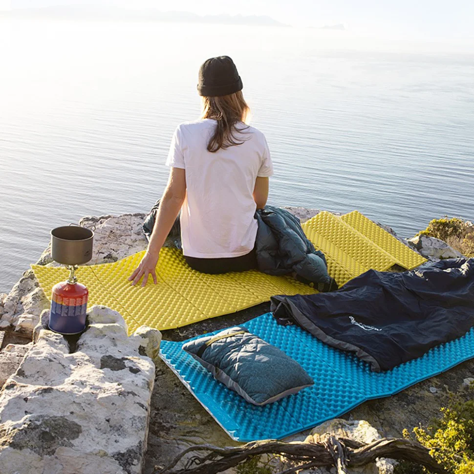 Килимок складний IXPE Thickened NH20FCD07 Naturehike 6927595748077, алюмінієва плівка, 25 мм, блакитний