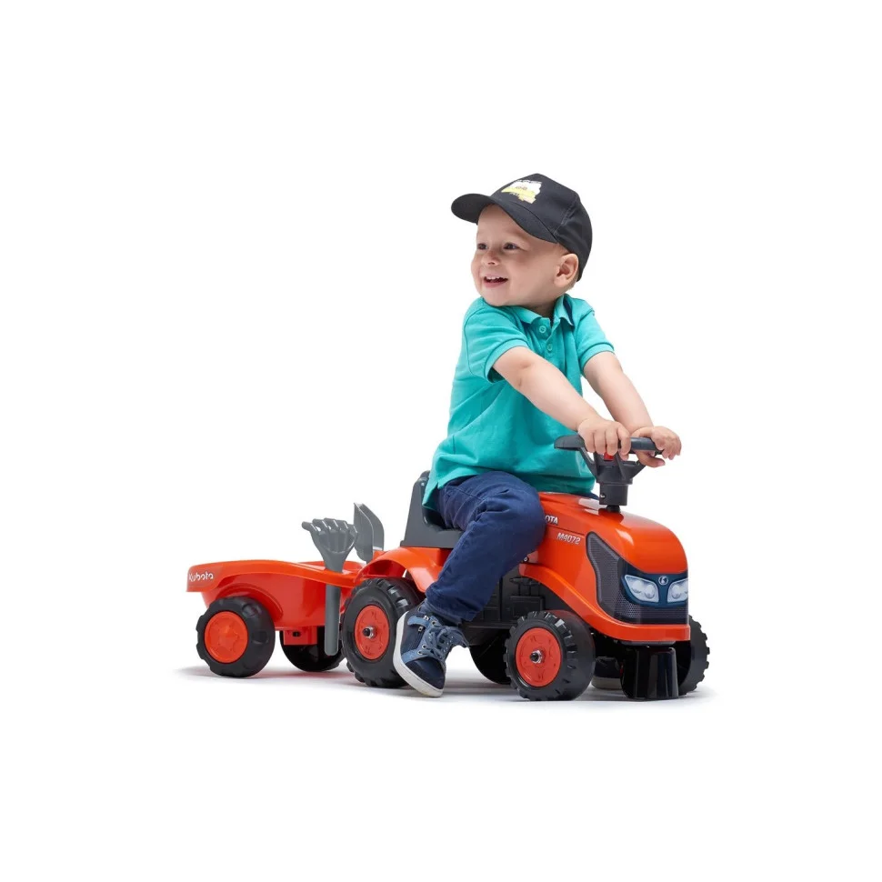 Детский трактор-каталка FALK 260C Kubota с прицепом