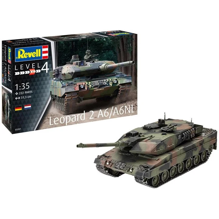 Збірна модель Танк Леопард 2 A6/A6NL Revell RVL-03281 рівень 4, 1:35