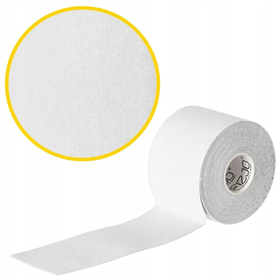 Стрічка кінезіологічна (кінезіо тейп) 4FIZJO 4FJ0544 White 5 см 5 м