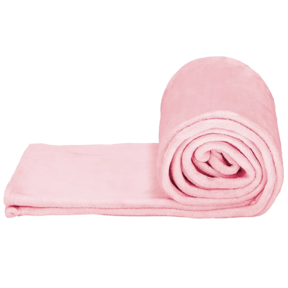 Плед-покривало Luxurious Blanket Springos HA7210 рожевий 200x220 см