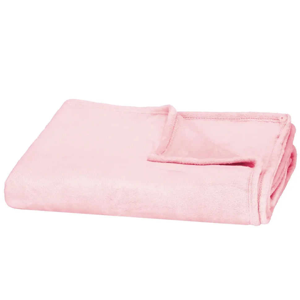Плед-покривало Luxurious Blanket Springos HA7210 рожевий 200x220 см