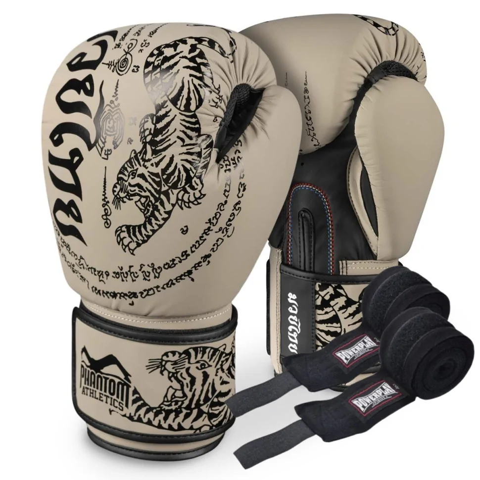 Боксерські рукавиці Muay Thai Phantom PHBG2613-10 Sand 10 унцій (Бинти в подарунок)