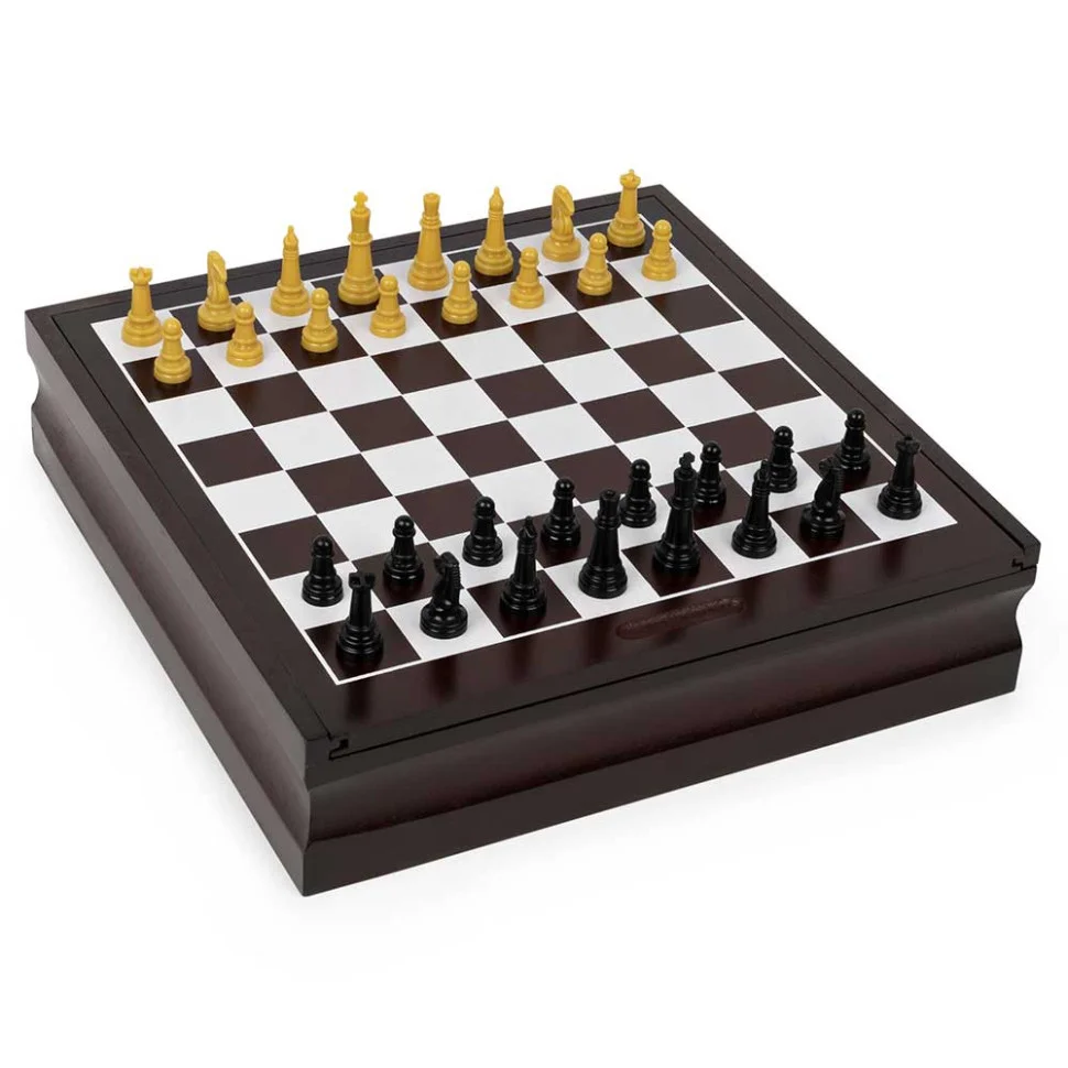 Набор из 10 классических игр Spin Master SM98376/6065366 в деревянной коробке