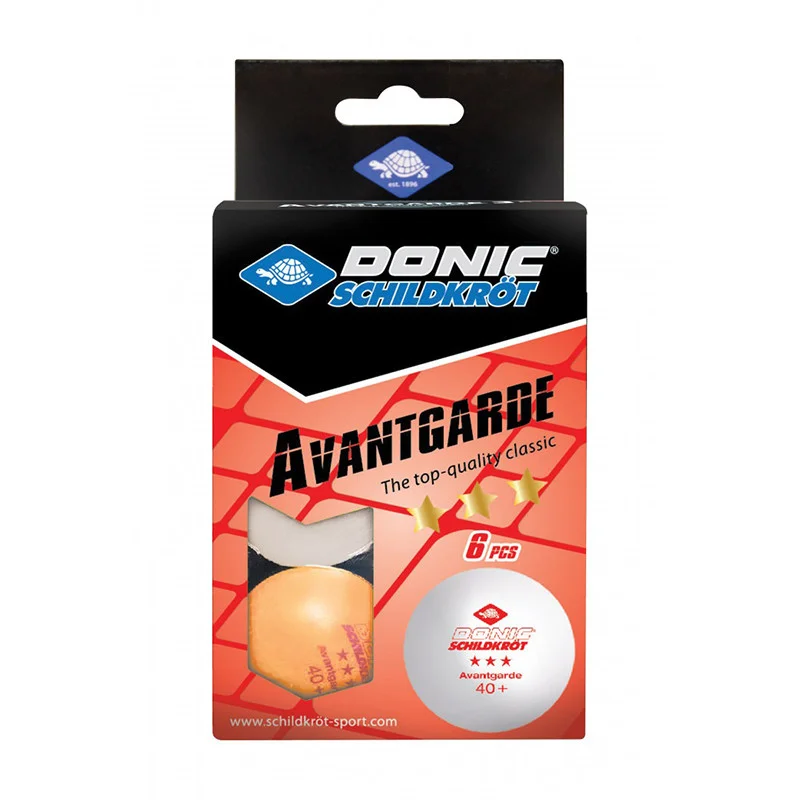 М'ячі для настільного тенісу 6шт 3-Star Avantgarde Donic-Schildkrot 608533