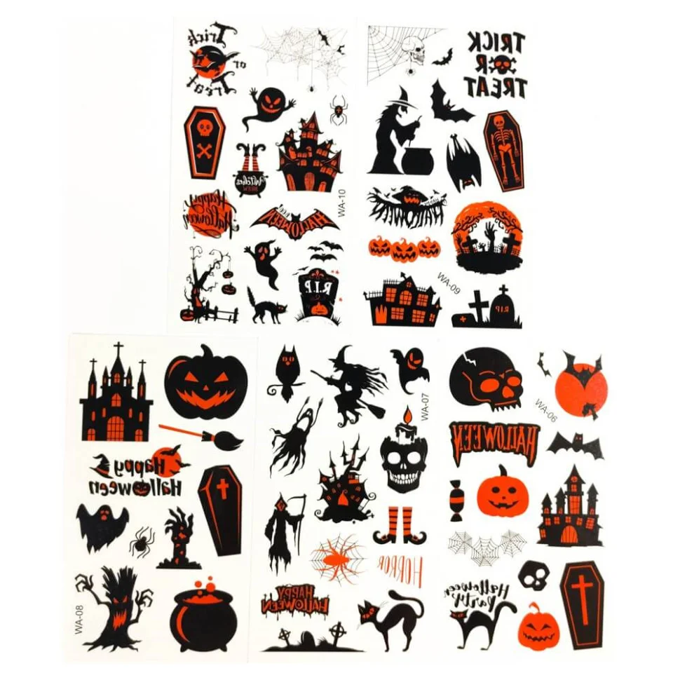 Набор детских временных тату «Хэллоуин №2» Fresh Tattoo kids-tatto-halloween-set5-02