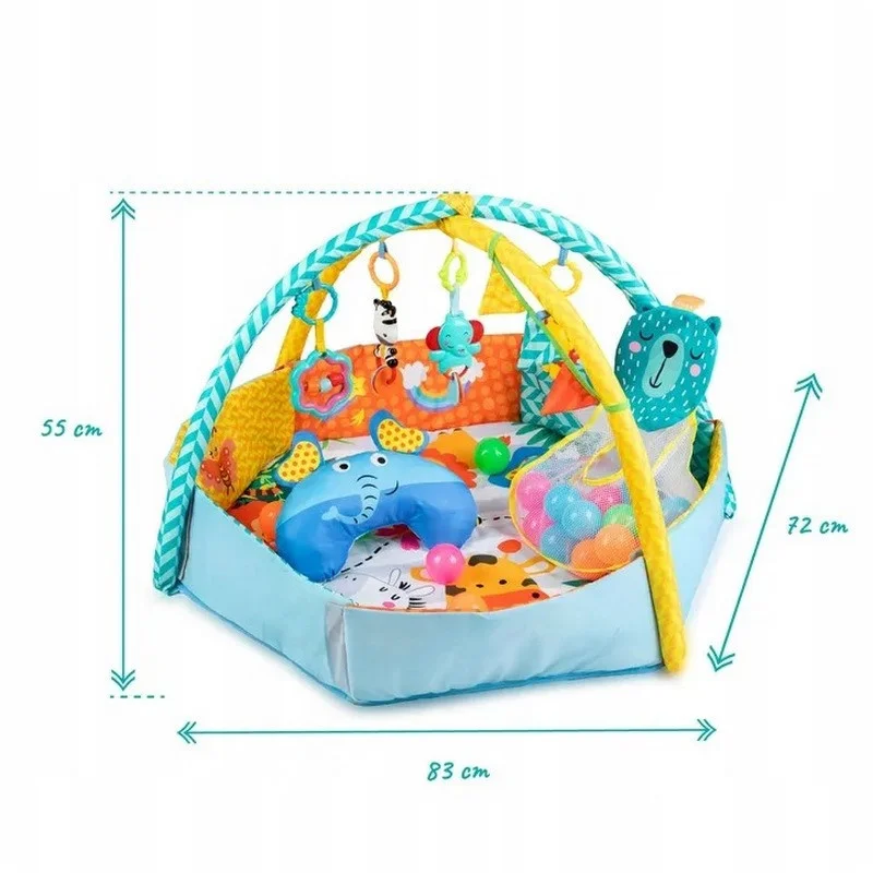 Дитячий розвиваючий килимок MoMi MULTI MAED00003 з кульками