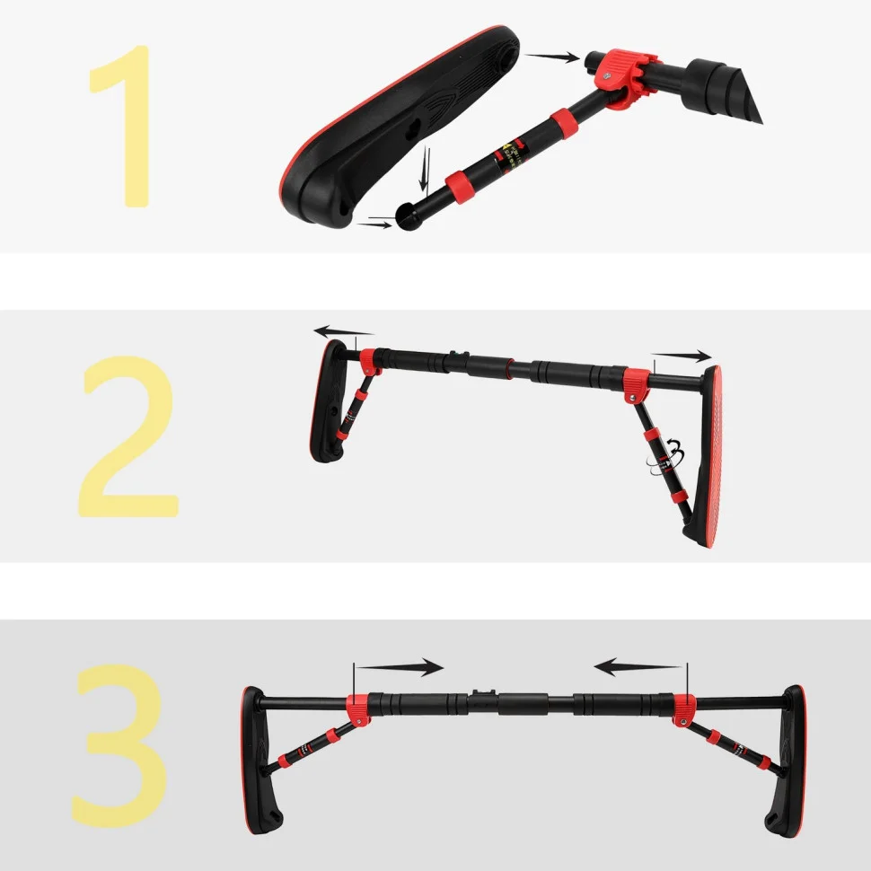 Турник раздвижной Elite Cornix XR-0290 Black/Red, размер 80 х 120 см