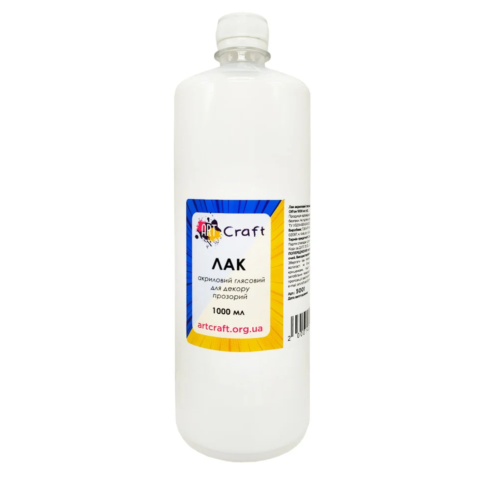 Лак акриловий глянсовий Art Craft 5001-AC 1000 мл (1л)