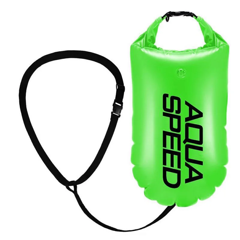 Буй для плавання Open Water Swim Buoy Aqua Speed 540g, салатовий, 17 л