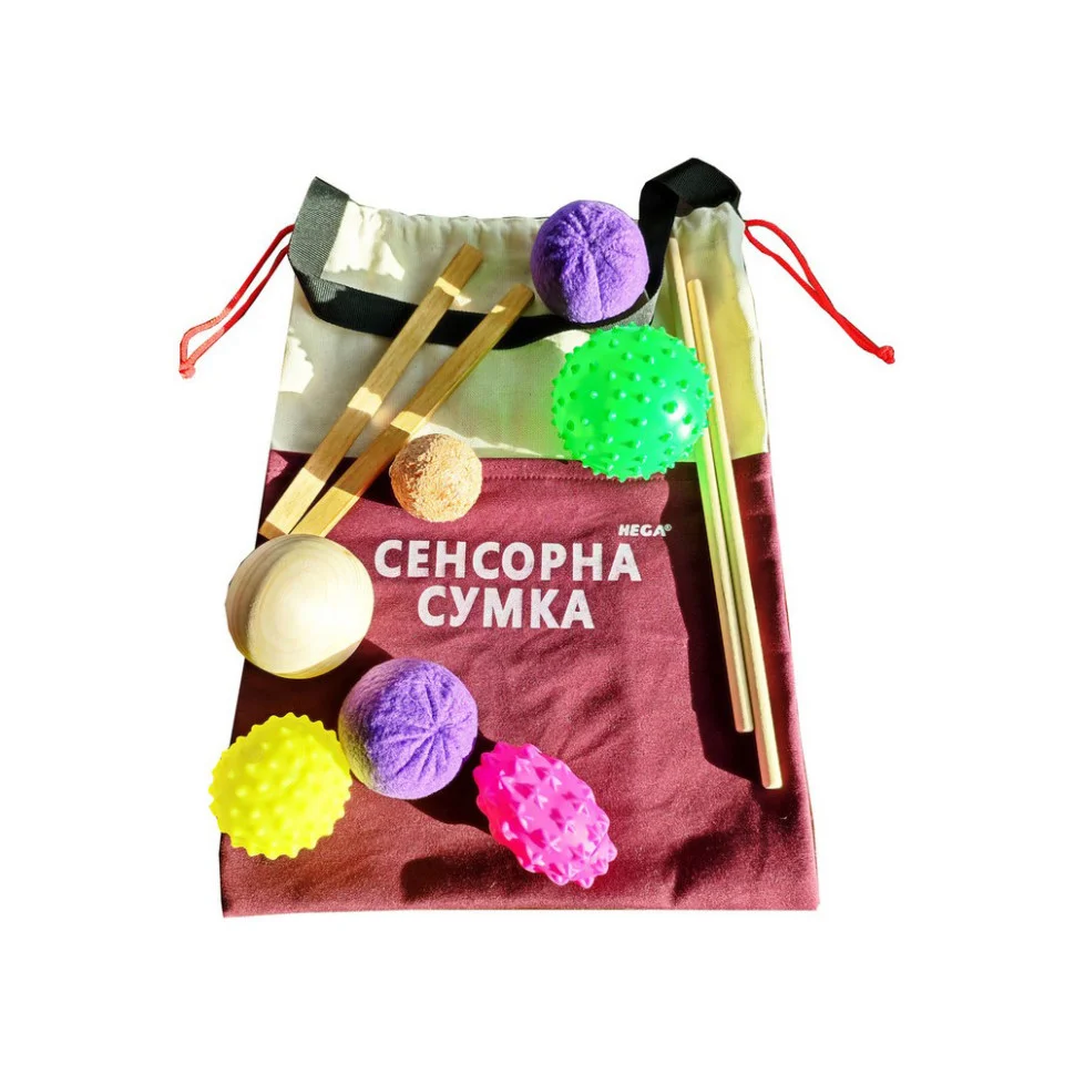 Дитяча сенсорна гра «Сумка» HEGA 278HG 20 м'ячиків