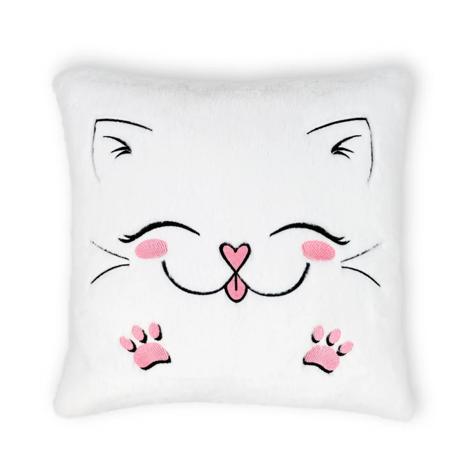 Подушка декоративна Котик WP Merchandise FWPPILLOWCAT22WT0, 12 см
