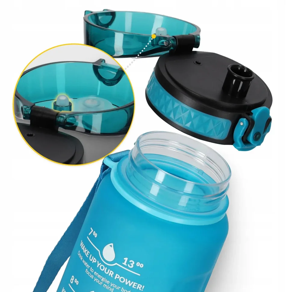 Спортивна пляшка для воды 4FIZJO 4FJ0631 Sky Blue/Blue 1000 мл