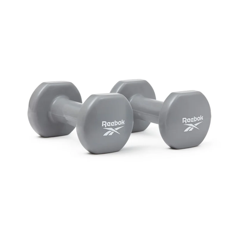 Гантелі Dumbbells Reebok RAWT-16155 сірі, по 5 кг