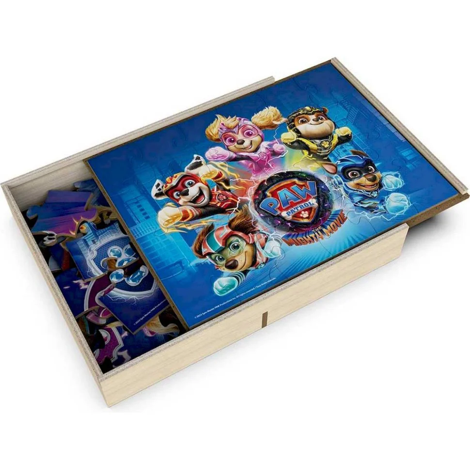 Пазл деревянный 3 в 1 «Щенячий патруль в кино 2» Spin Master SM98297/6067929, 3 картинки по 24 элемента