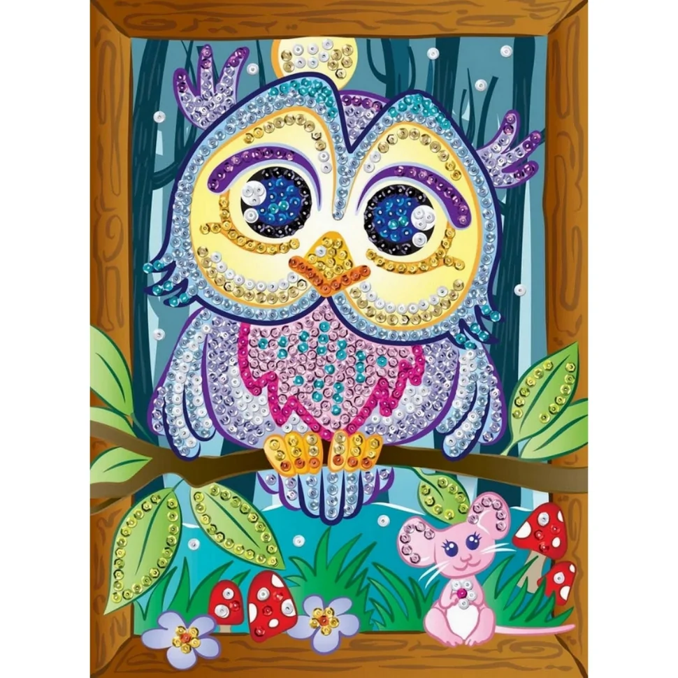 Набір для творчості Sequin Art SMOOGLES Сова SA1812