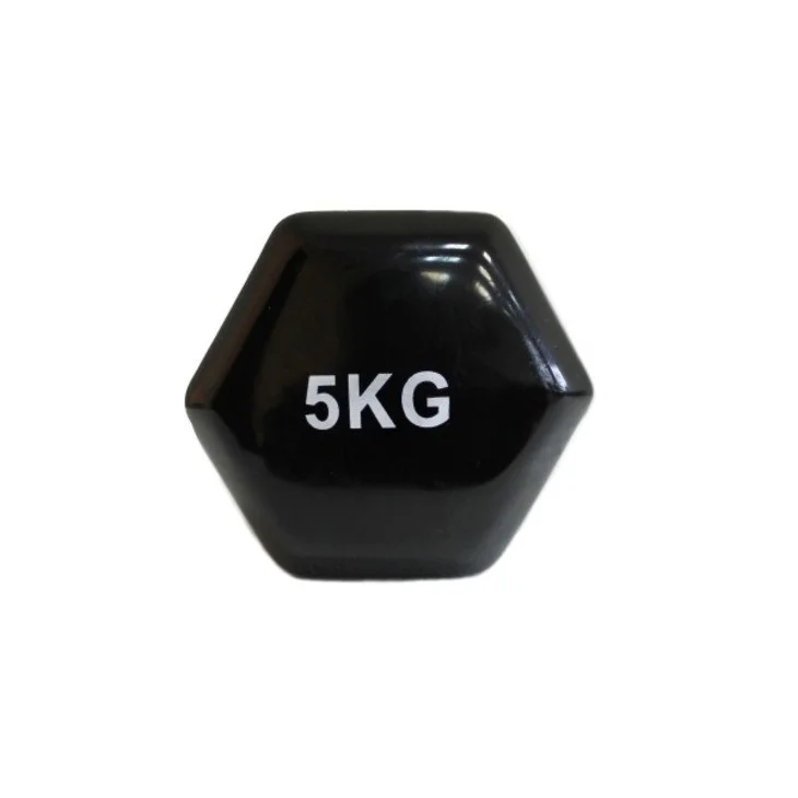 Аэробная виниловая гантель VDD-01 Fitnessport 10176FS, черный 5 кг
