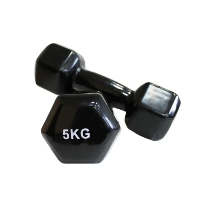 Аэробная виниловая гантель VDD-01 Fitnessport 10176FS, черный 5 кг