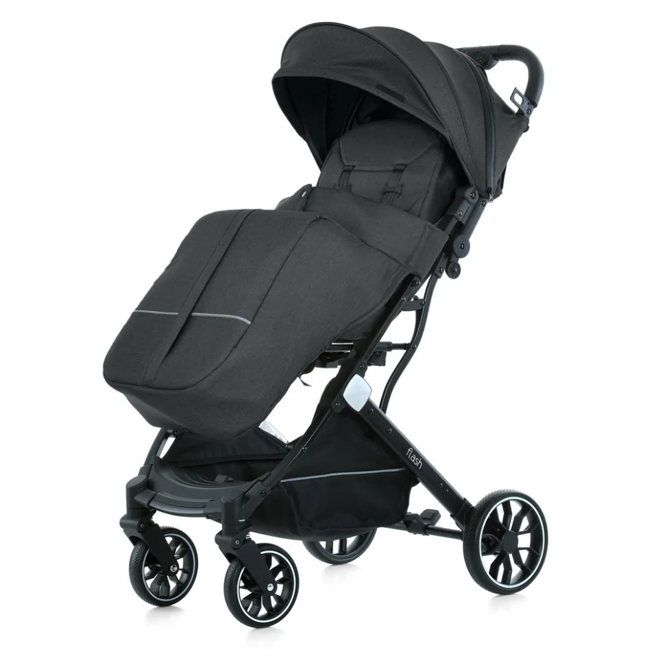 Дитяча прогулянкова коляска FLASH Bambi M 5727-1 Almost Black