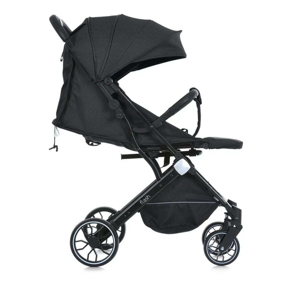 Дитяча прогулянкова коляска FLASH Bambi M 5727-1 Almost Black