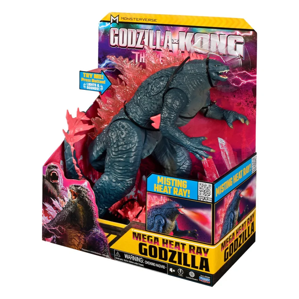 Детская игрушечная фигурка Мегагодзилла делюкс Godzilla vs. Kong 35584G 33 см, с лучом