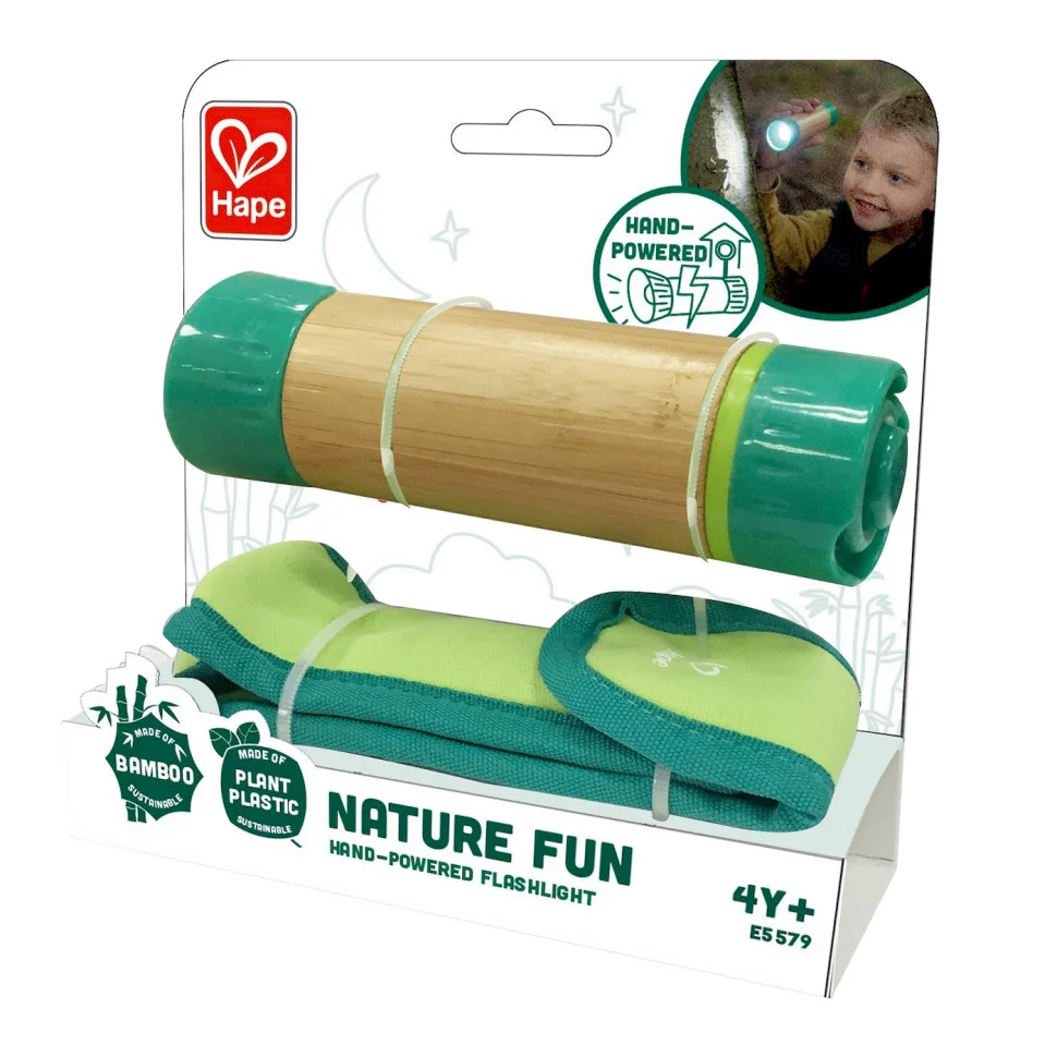 Механический фонарик Nature Fun Hape E5579 с чехлом