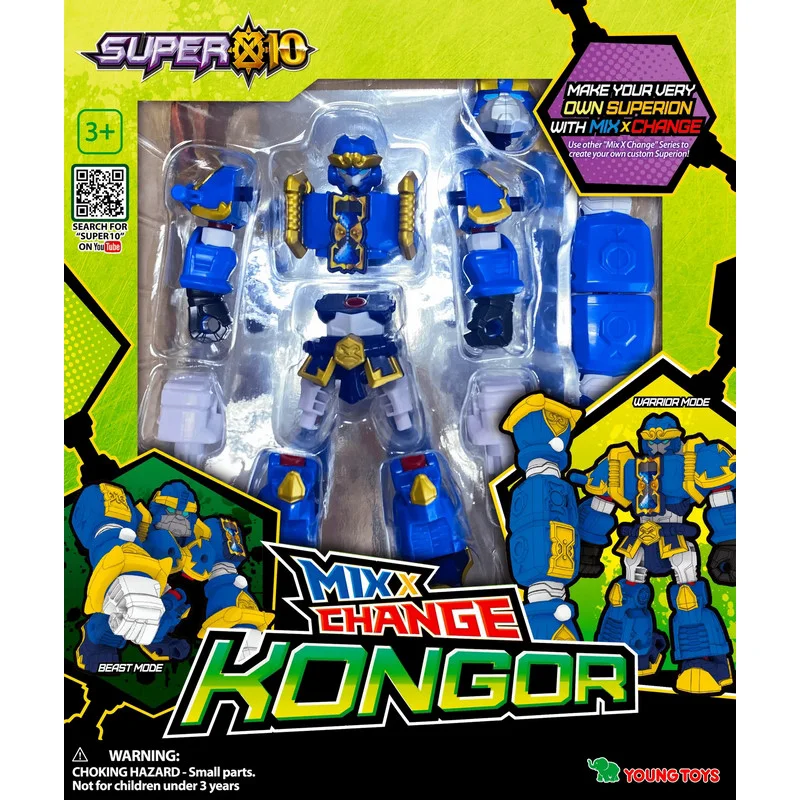 Детский игрушечный транформер MIX Конгор Super10 Young Toys 314066 
