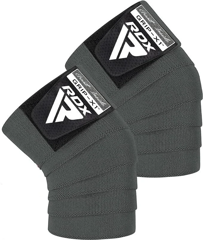 Бинти на коліна K1 GYM Knee Wraps RDX Inc Limited WAH-K1G, Grey