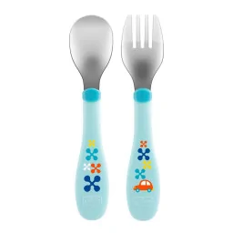 Детский набор Ложка+вилка Chicco 16102.20.00 из нержавеющей стали 18М+ Детский набор Ложка+вилка Chicco 16102.20.00 из нержавеющей стали 18М+