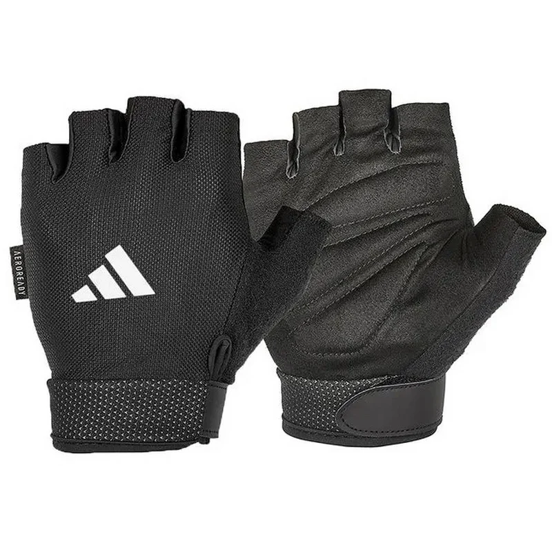 Перчатки для тренинга Essential Adjustable Gloves Adidas ADGB-12423 черный S
